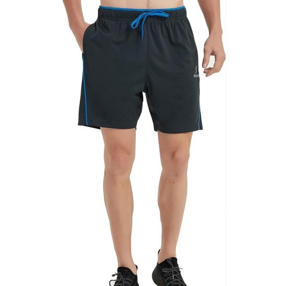 3 Pack MEDIUM Mens Athletic Shorts with Pockets Quick Dry - Picture 7 of 7